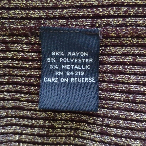 Cyrus Metallic Gold/Black Cowl Neck Special Occasion Top SzL EUC - Picture 8 of 12